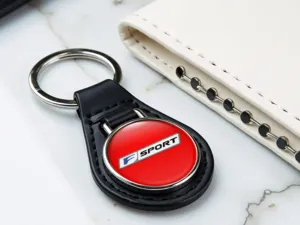 Lexus Porte-clé Cuir Perso Haut Pro Touche